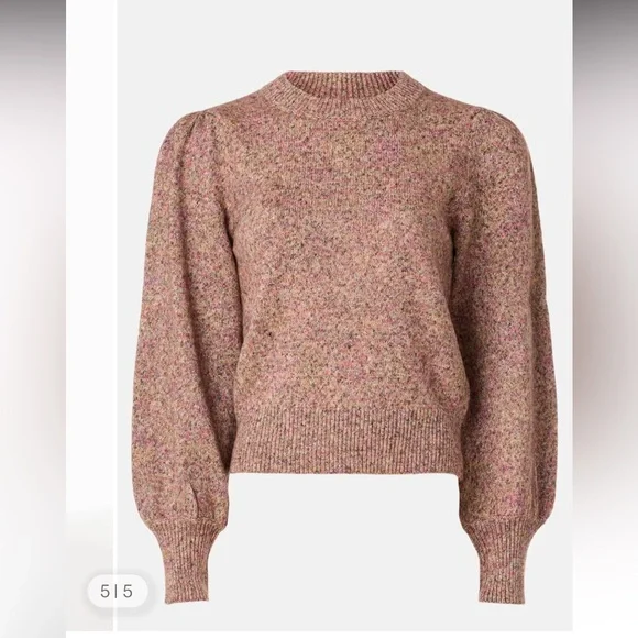 NWOT Marine Layer Women’s Alma Blouson Puff Sleeve Sweater Autumn Multi Small - Picture 9 of 14